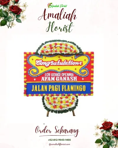 Bunga Papan Congratulation di Labruk Lor